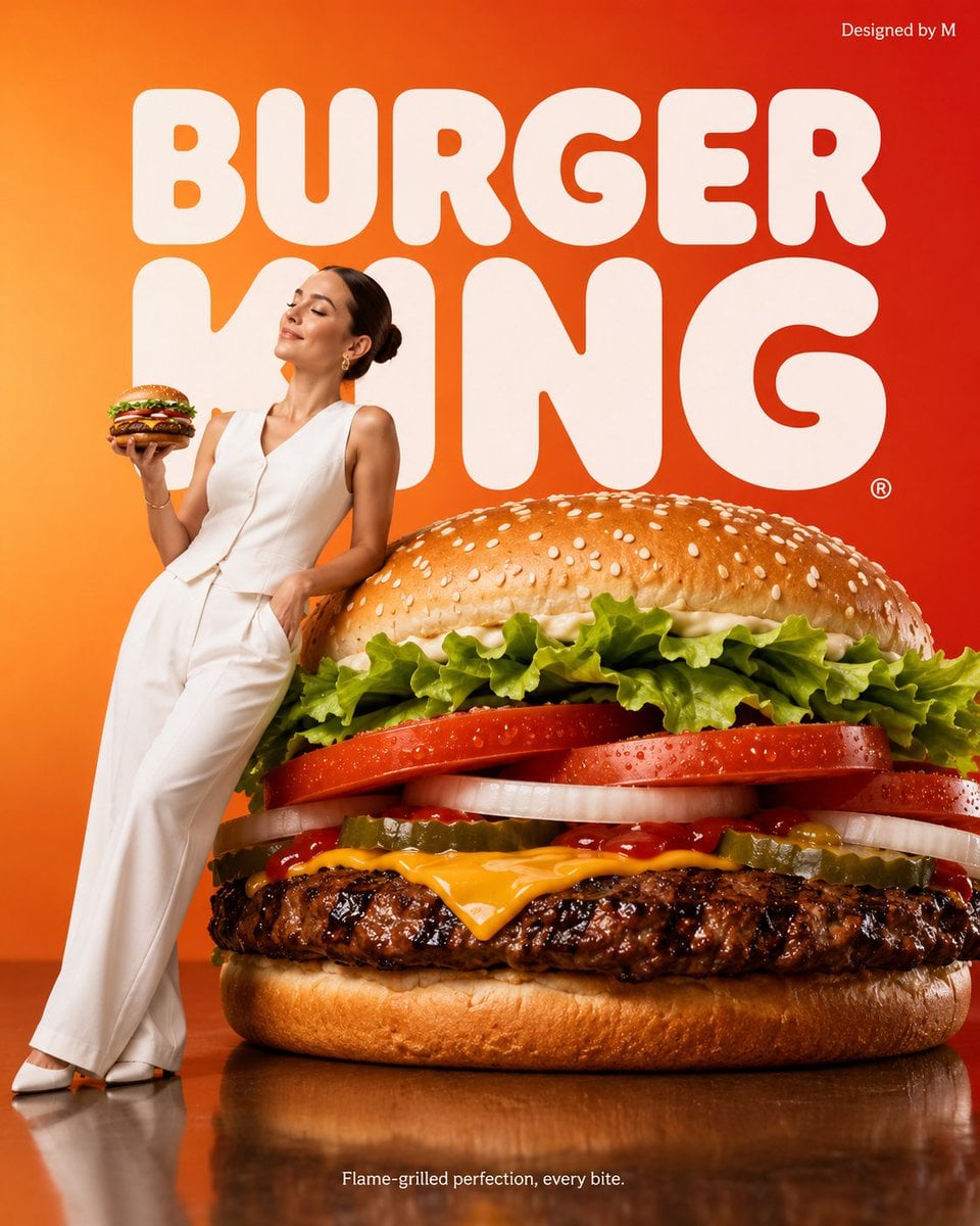Create a minimalist commercial advertisement featuring an oversized Sub…