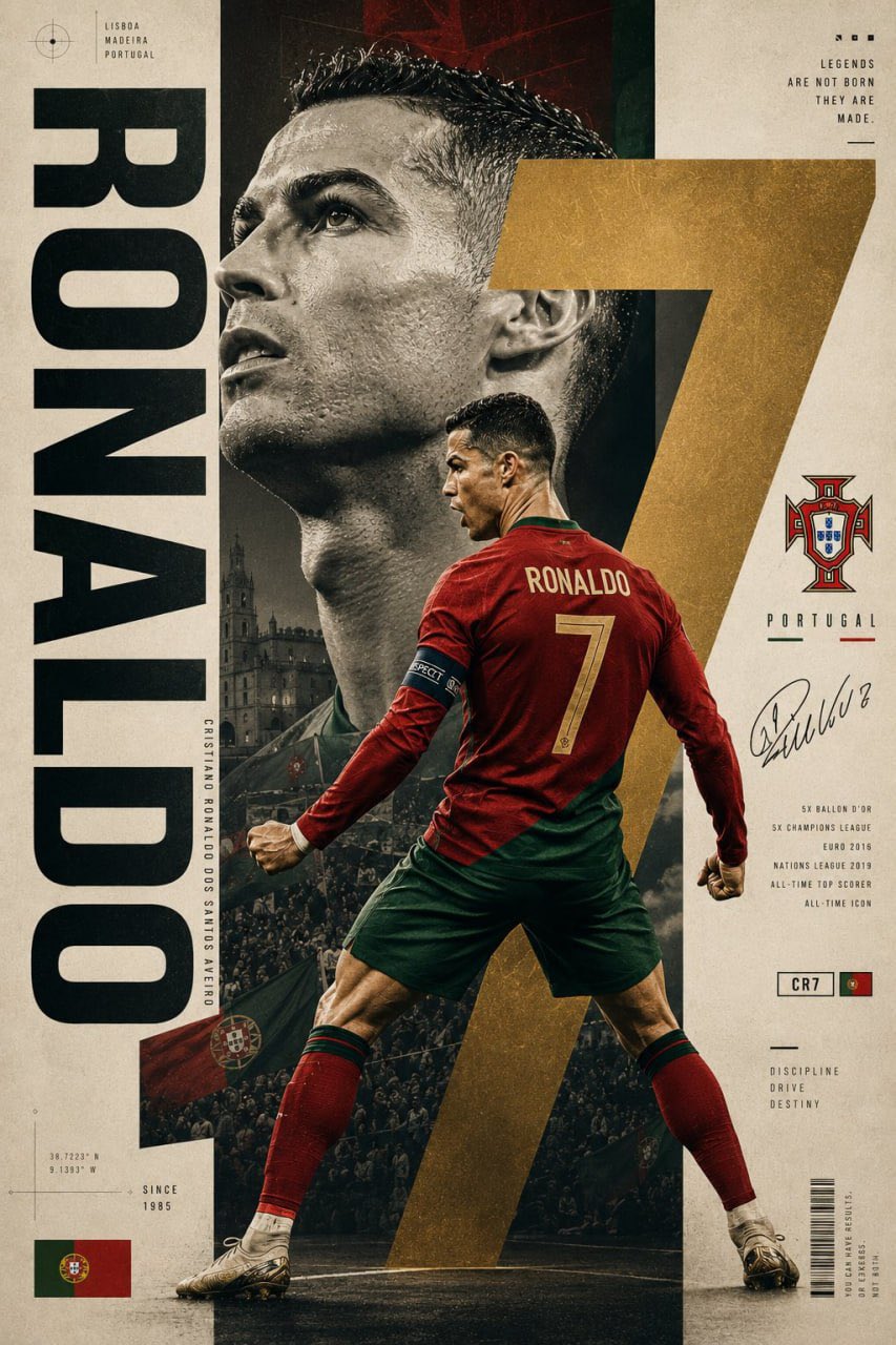 Stylish football posters in GPT Image