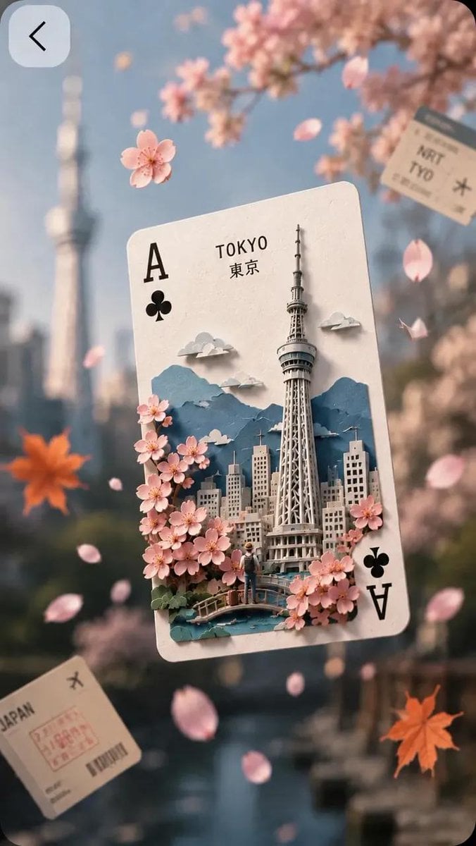 Ultra-detailed fantasy travel poster inspired by Japan, featuring a flo…