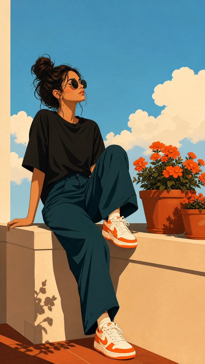 An illustration in a clean, modern, flat-color digital art style. The s…