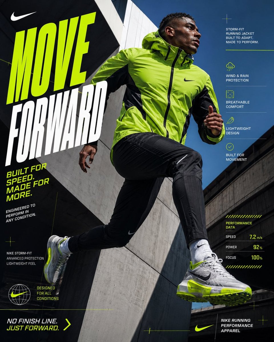 PROJECT: NIKE OUTERWEAR CAMPAIGN STYLE: World-class Nike social media m…