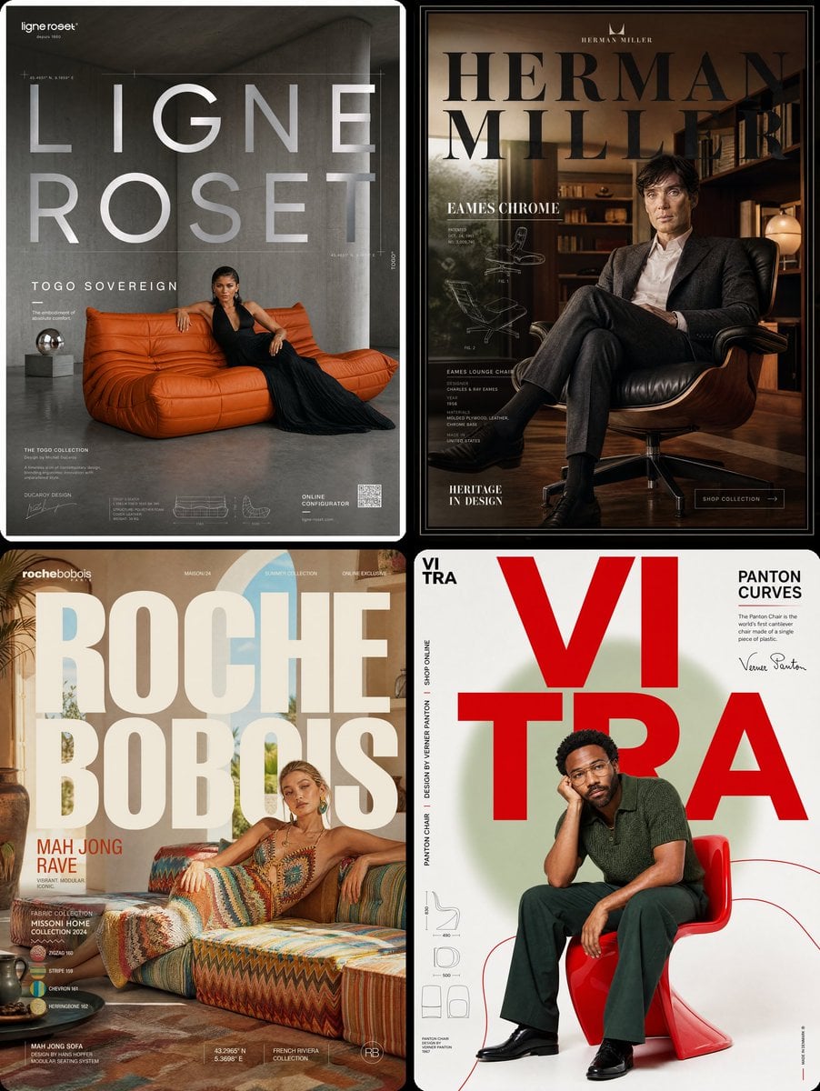 Ligne Roset × Zendaya — "TOGO SOVEREIGN" FORMAT: Ultra-Premium Furnitur…