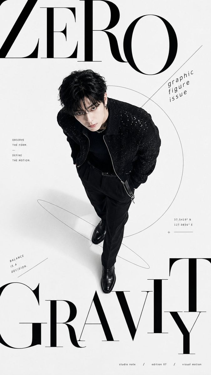Create a high-end fashion editorial cover with strong typography, refin…