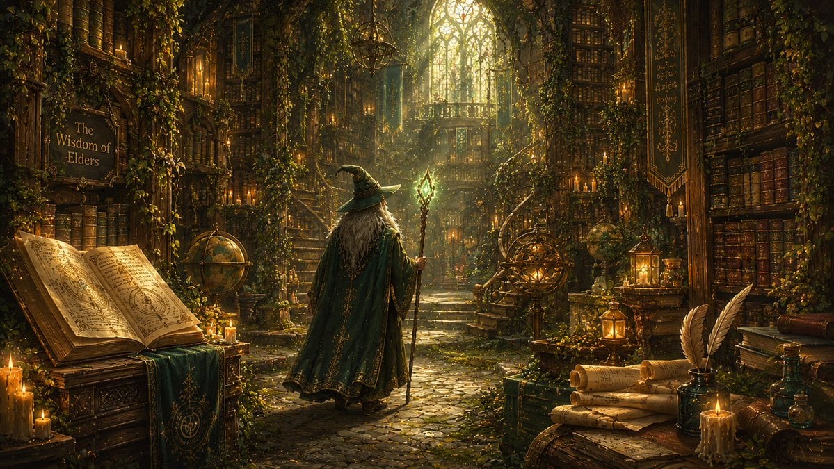 An enchanting illustration of [Subject] surrounded by lush [Environment…