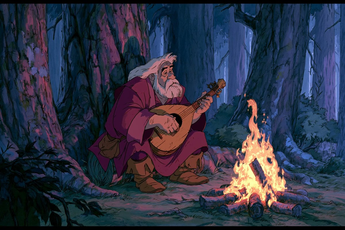 1980s American fantasy animation style, a [subject] holding a [object],…