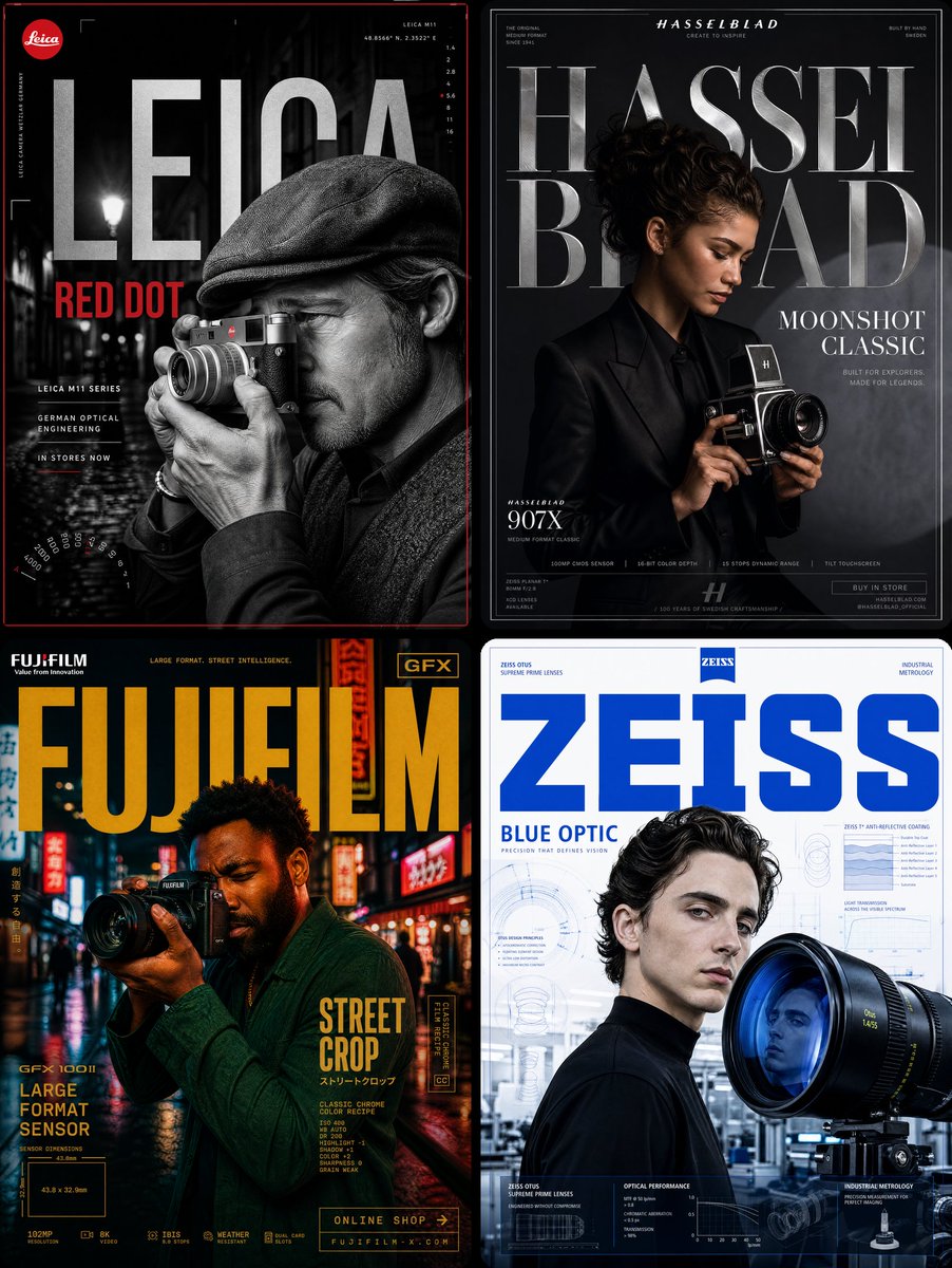 Leica Camera × Brad Pitt — "RED DOT" FORMAT: Ultra-Premium Optics SMM P…