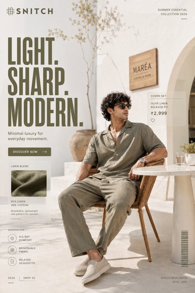FORMAT: 4:5 vertical luxury athletic fashion campaign hyper-realistic c…