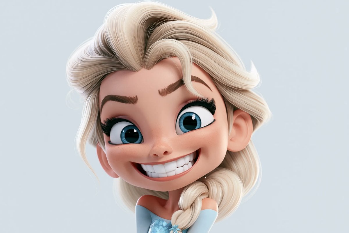 A highly stylized 3D caricature of [Character], with an oversized head,…