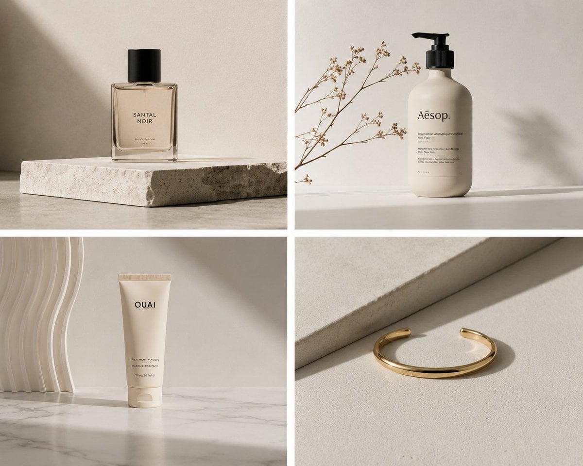 Discover the essence of elegance through minimalist product photography…