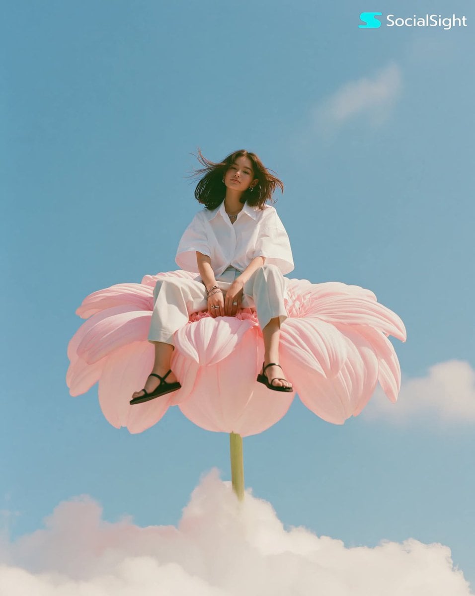 Photorealistic high-fashion editorial image, vertical 4:5. A young adul…