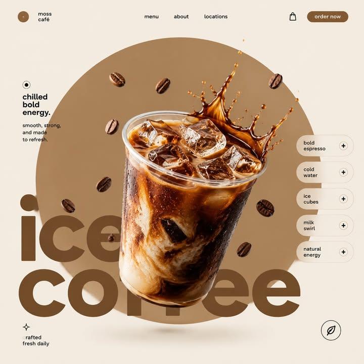 [Matcha Latte] STYLE & ART DIRECTION: Modern minimalist food advertisin…