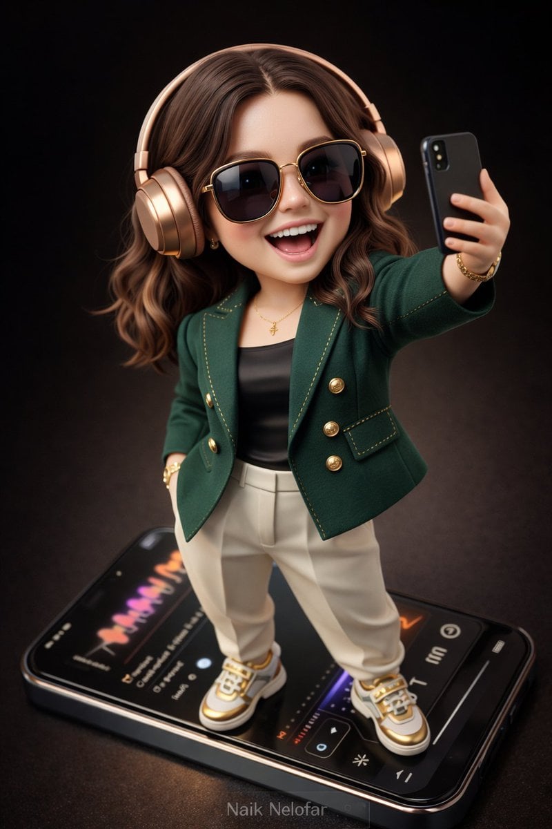 Create a high-detail 3D semi-realistic chibi character with slightly ex…