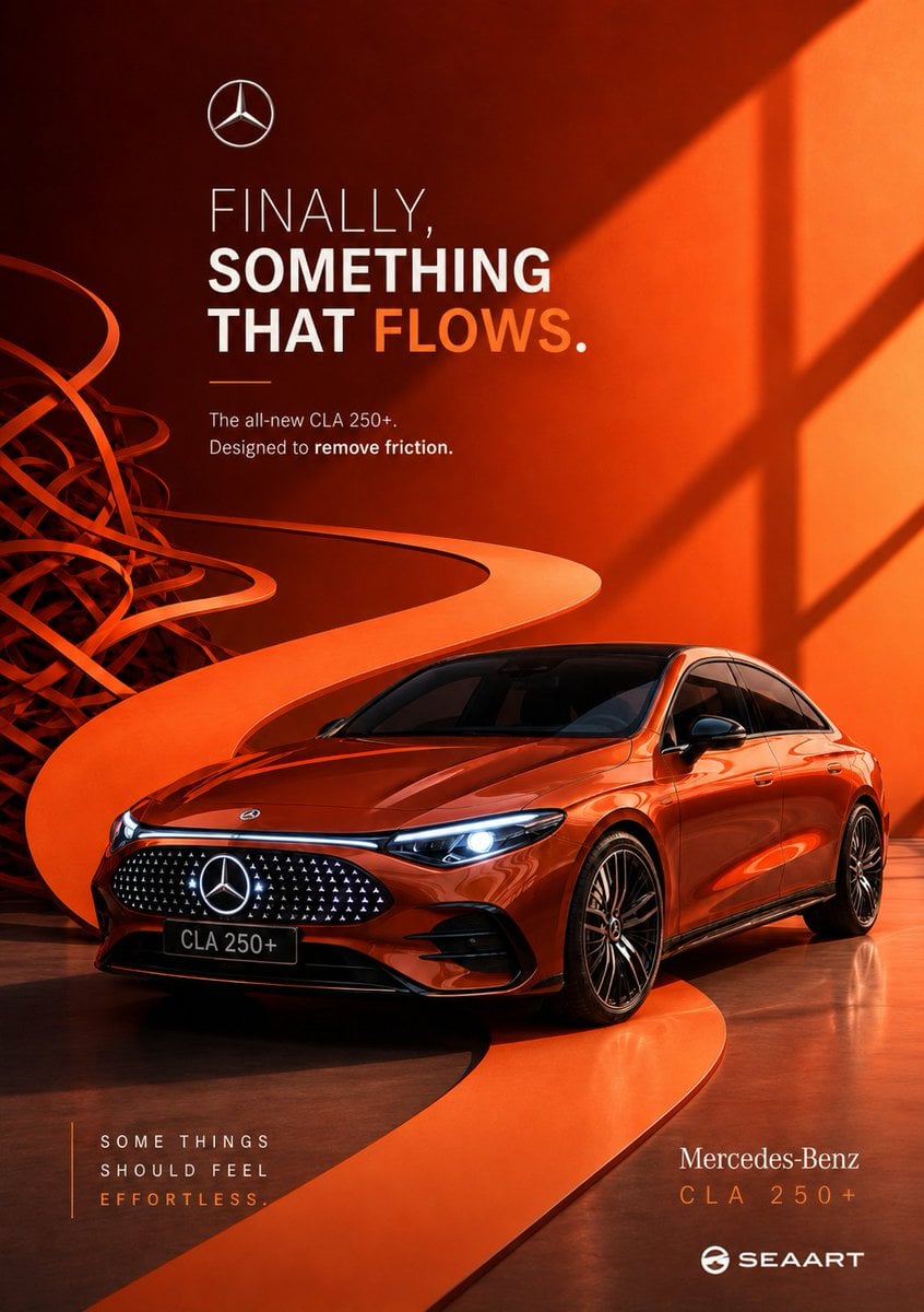 Create an ultra-premium conceptual automotive campaign poster for [AUTO…