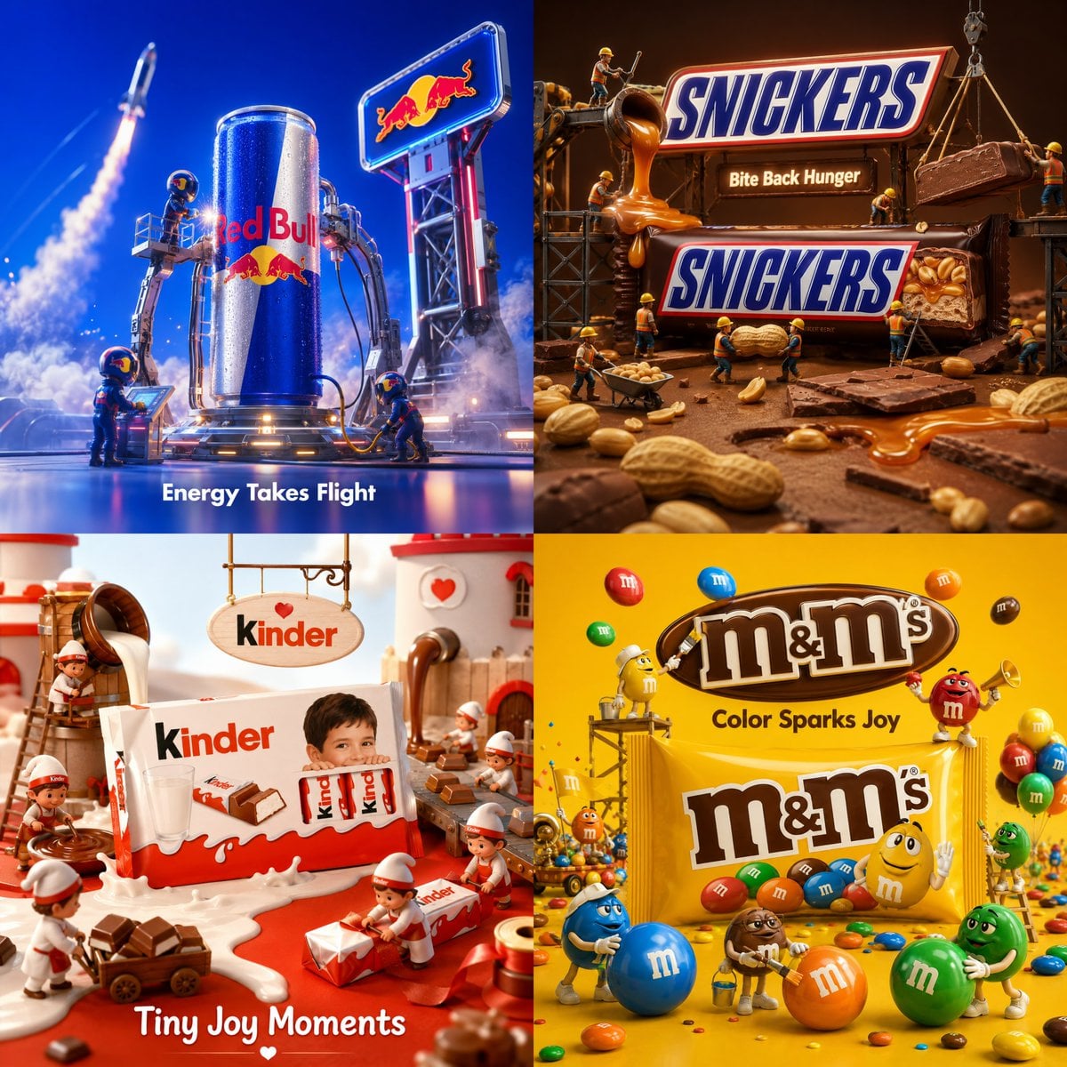 Create a premium playful 3D advertising poster for [Brand Name] using t…