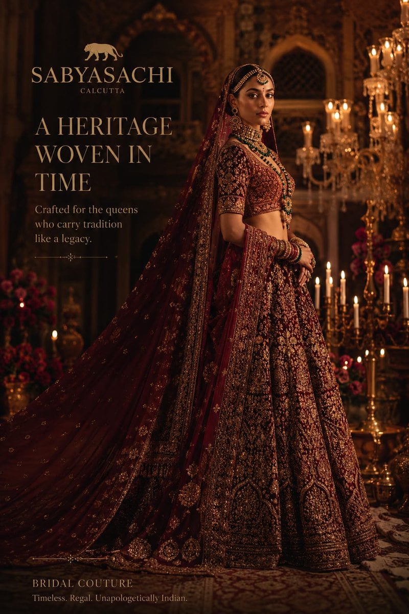 Luxury haute couture bridal fashion campaign inspired by elite Vogue, D…