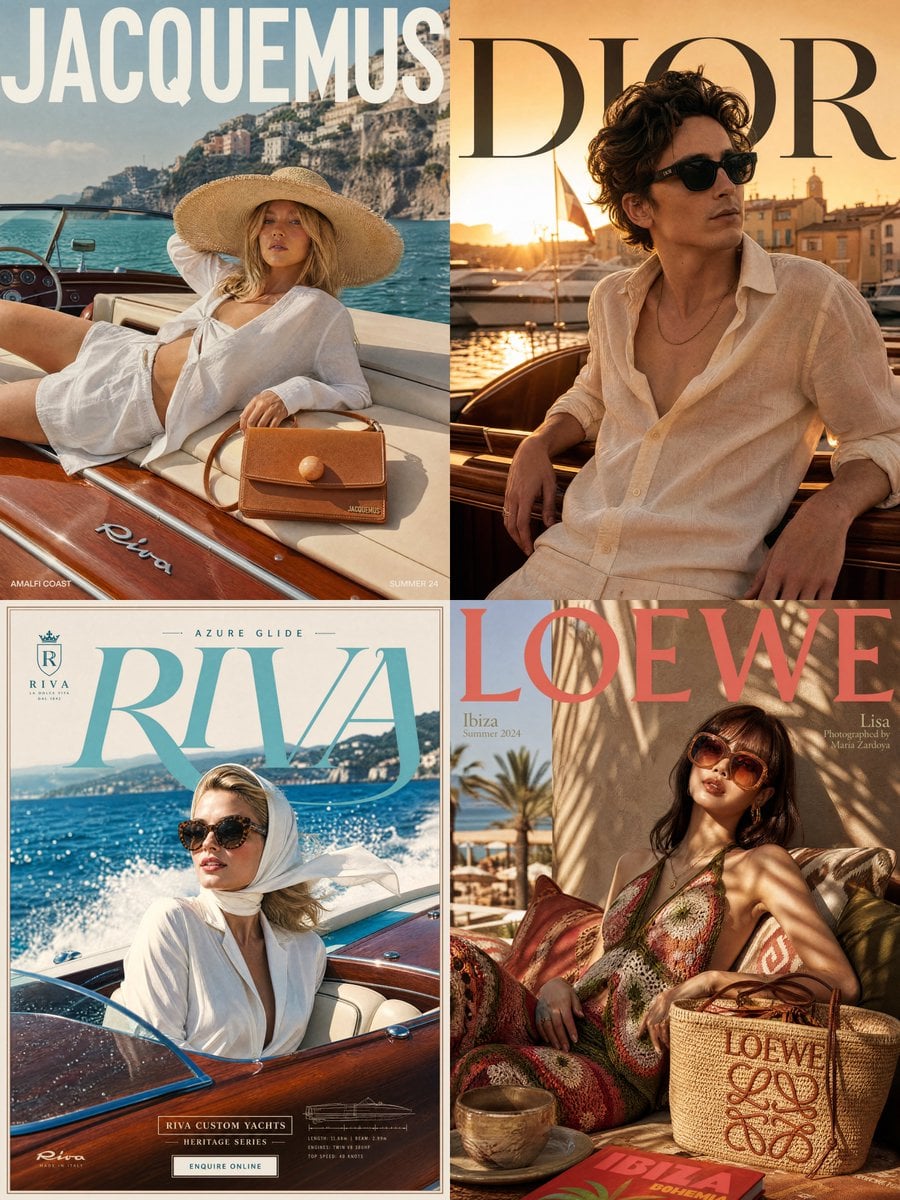 Margot Robbie for Riva Yachts is the ultimate summer vibe. Silk headsca…