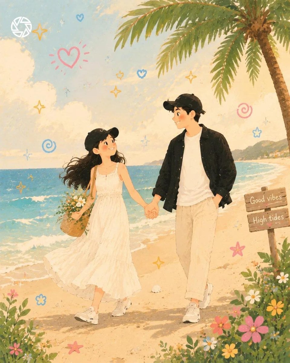 Transform the reference into a dreamy, whimsical, pastel-toned illustra…