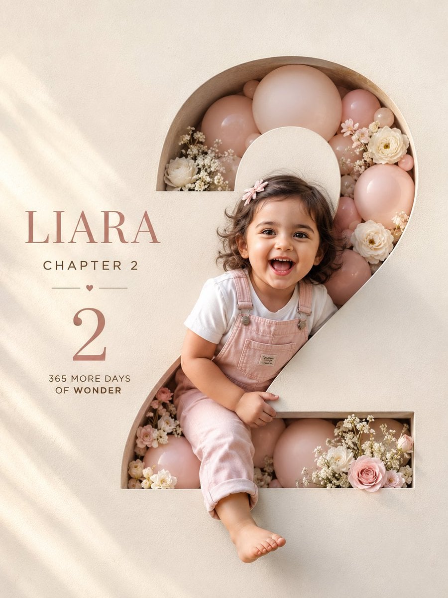 Professional luxury birthday poster, 3:4 portrait composition, ultra hi…