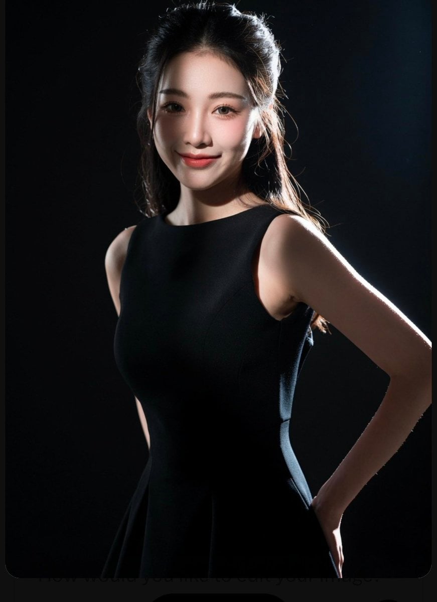 Create a high-end, cinematic studio portrait featuring an elegant East …
