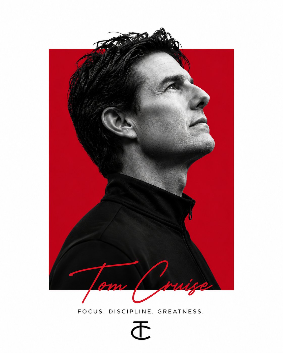 Minimalist editorial portrait poster design featuring [SUBJECT] with th… 3
