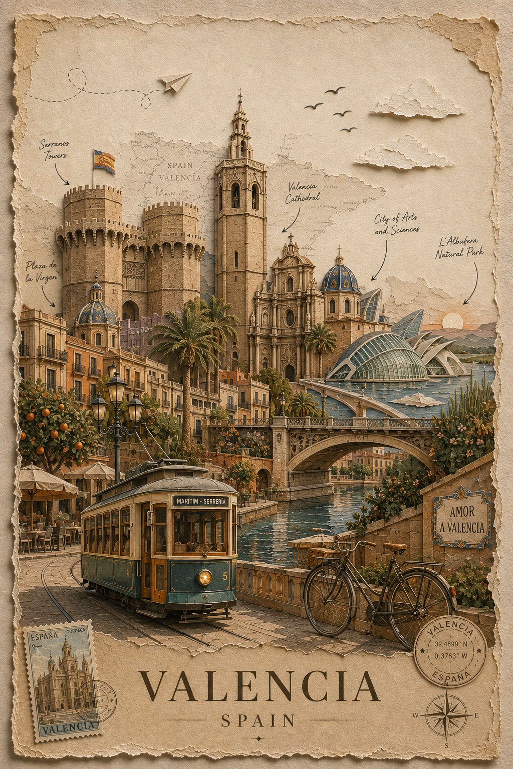 Create a premium, timeless handcrafted travel poster for [DESTINATION] … 3