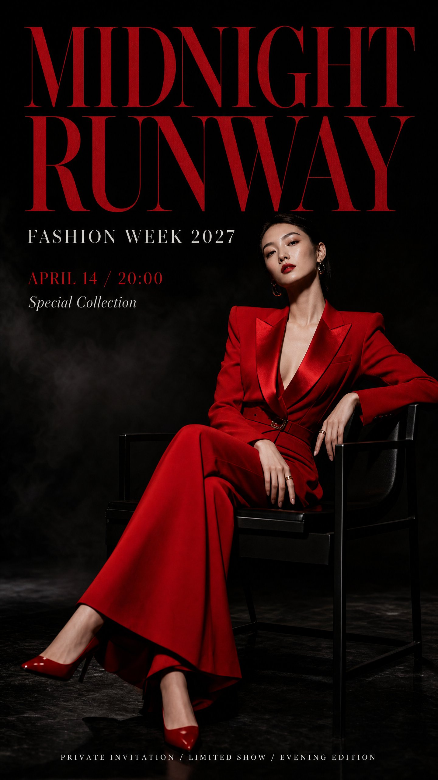 Create a high-end fashion campaign typography poster. Theme: [your camp… 2