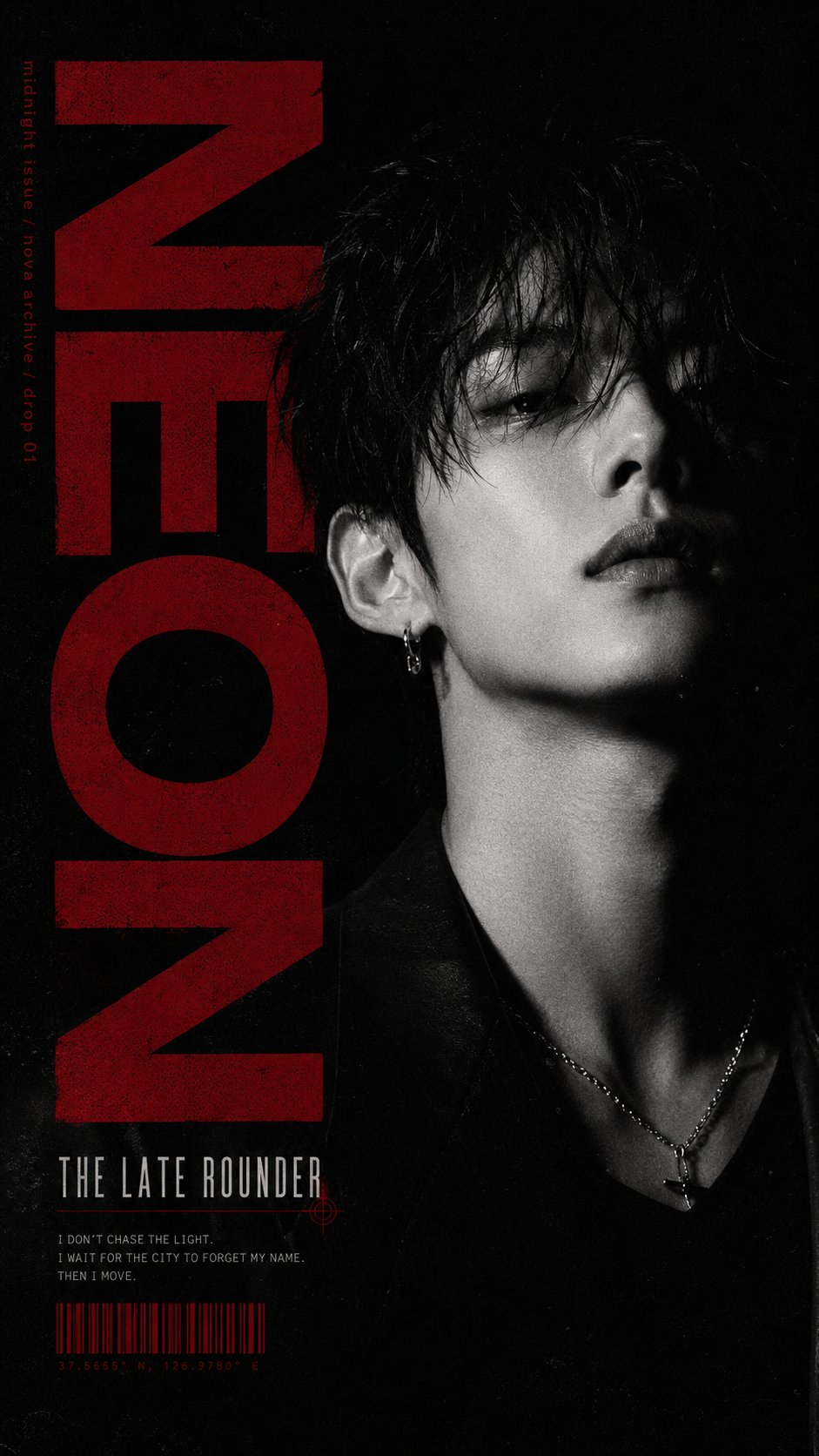 Create a high-end artist editorial poster with a strong fashion magazin… 3