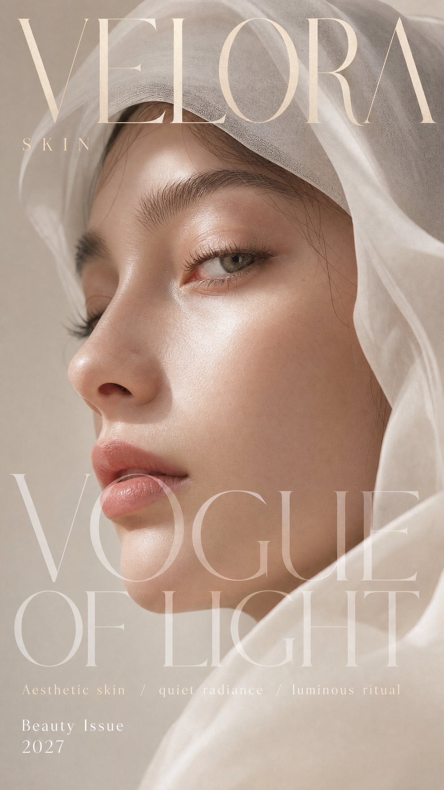 Create a high-end fashion campaign typography poster. Theme: [your camp… 3