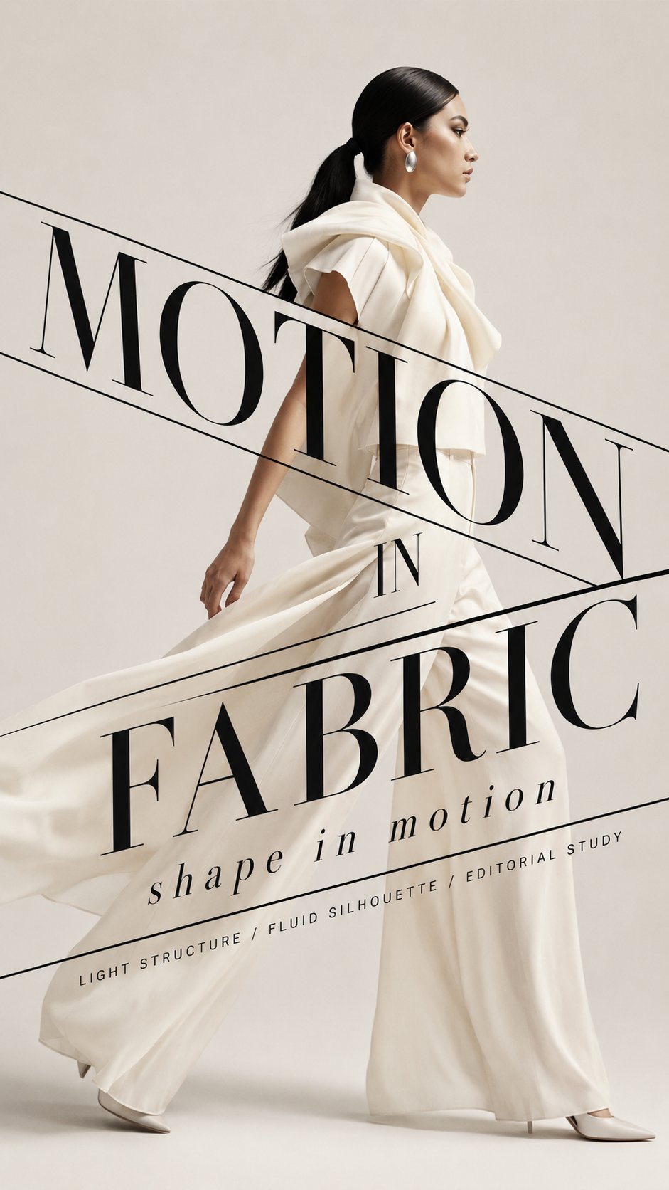 Create a high-end type couture editorial poster where typography become… 3