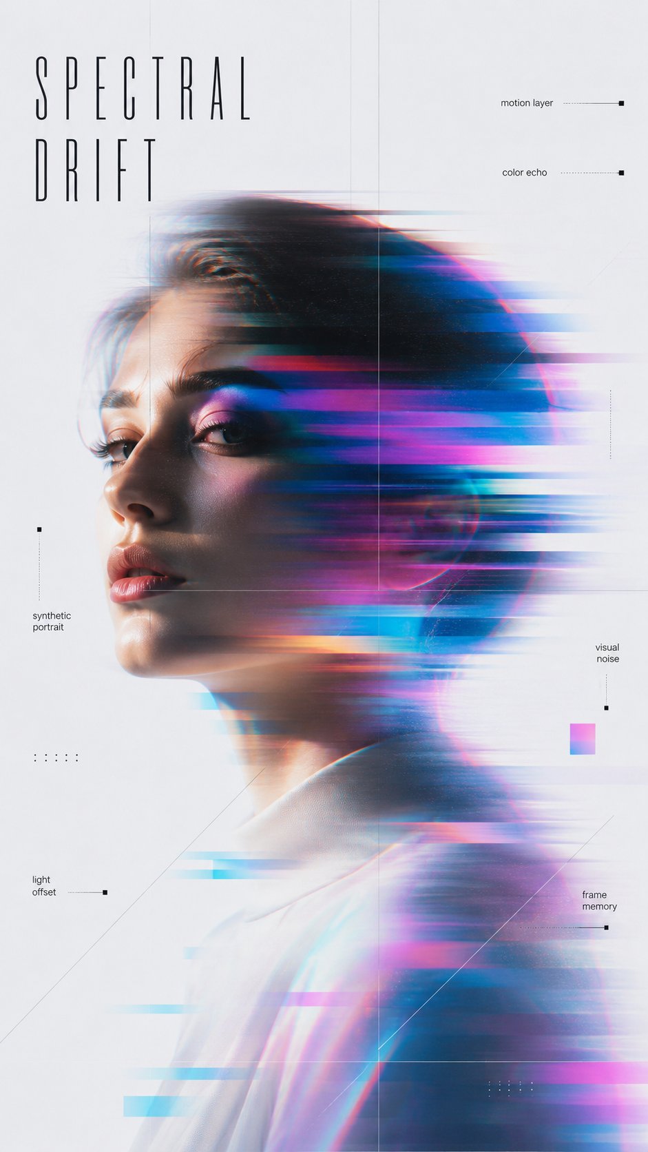 Create a 9:16 high-end experimental portrait poster with a clean editor… 3