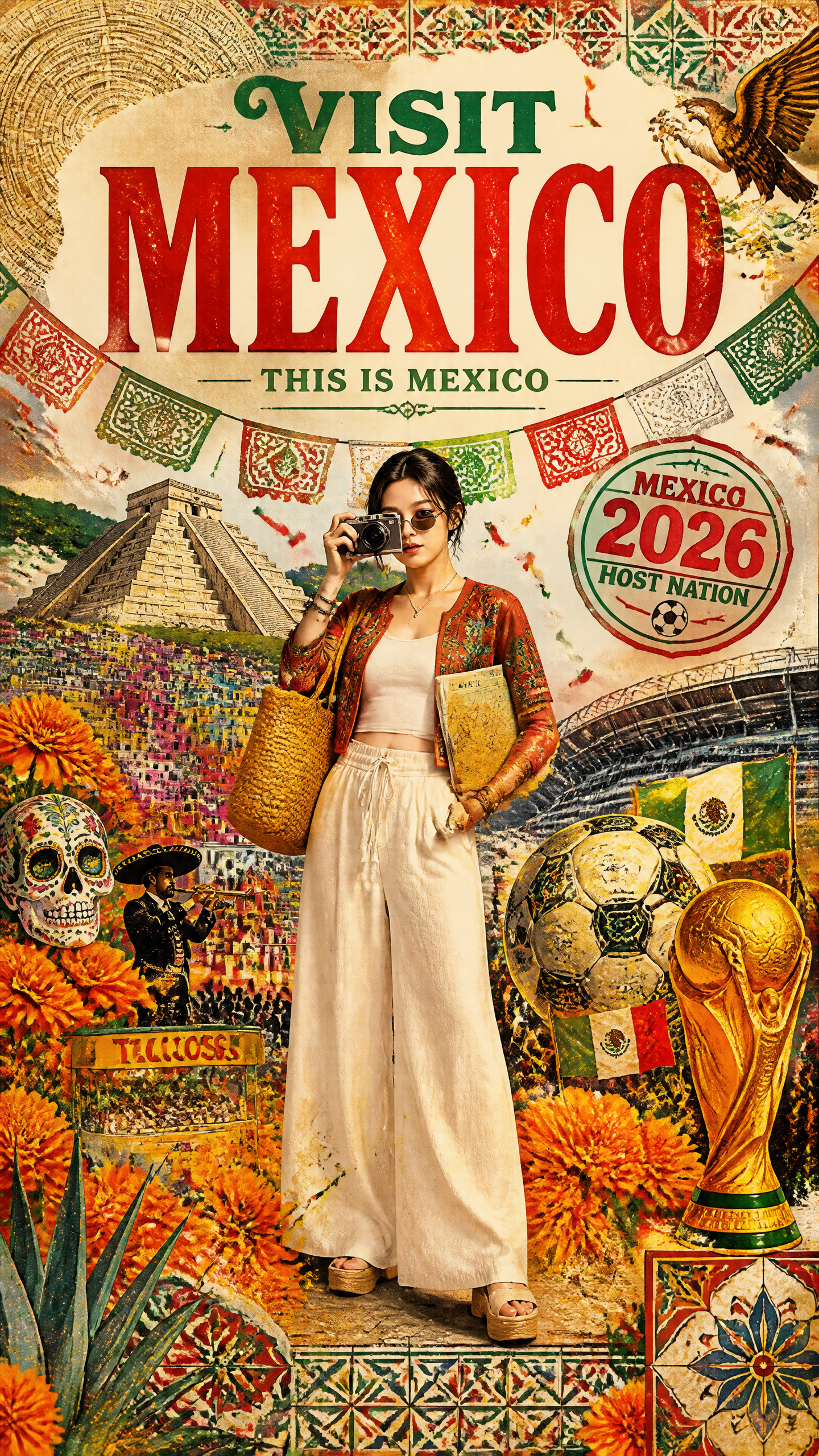 She's standing in the middle of Mexico and she clearly just arrived in …