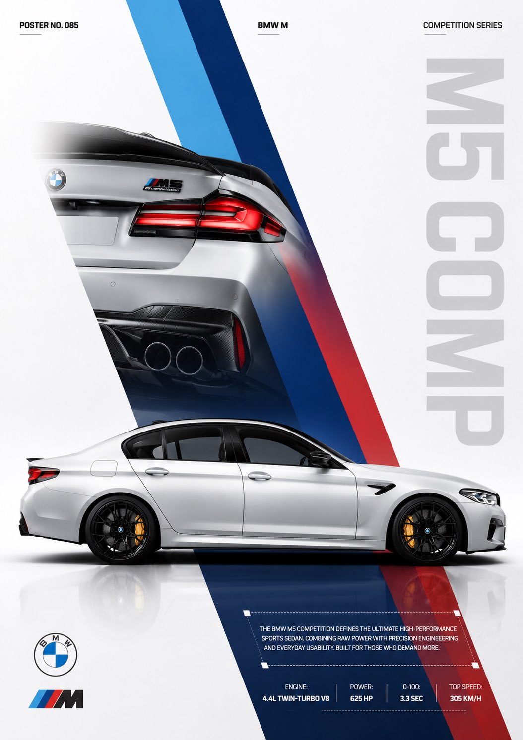 Act as a senior automotive art director and elite Behance poster design… 1