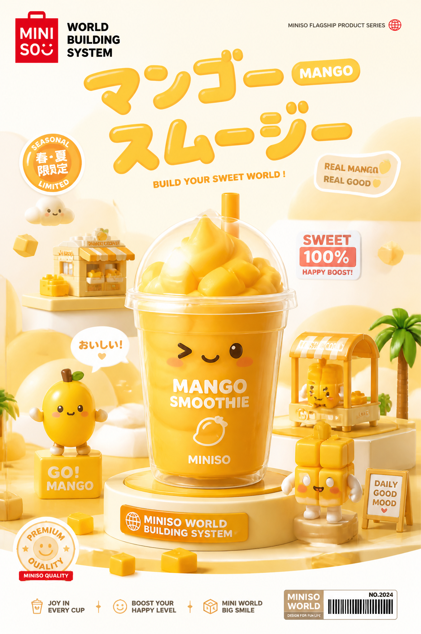 [芒果冰沙] × MINISO WORLD BUILDING SYSTEMCenter:the hero product generated …