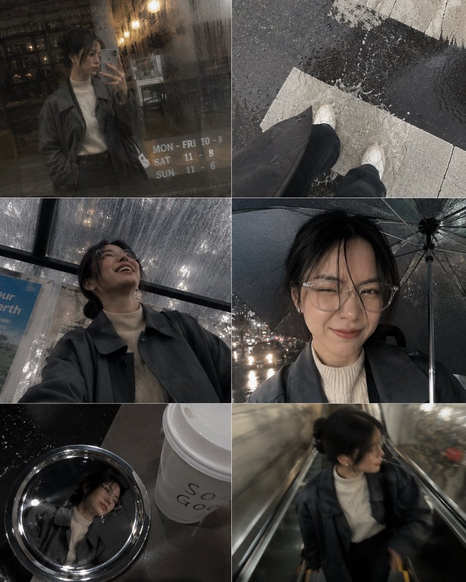 A candid photo-dump collage designed to feel like [Human]'s phone galle…