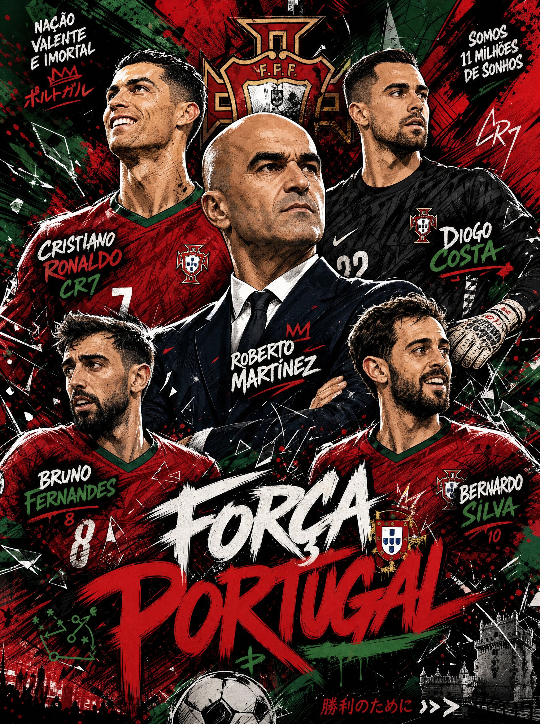 A dynamic and stylish poster for the football team [TEAM NAME], in bold… 1