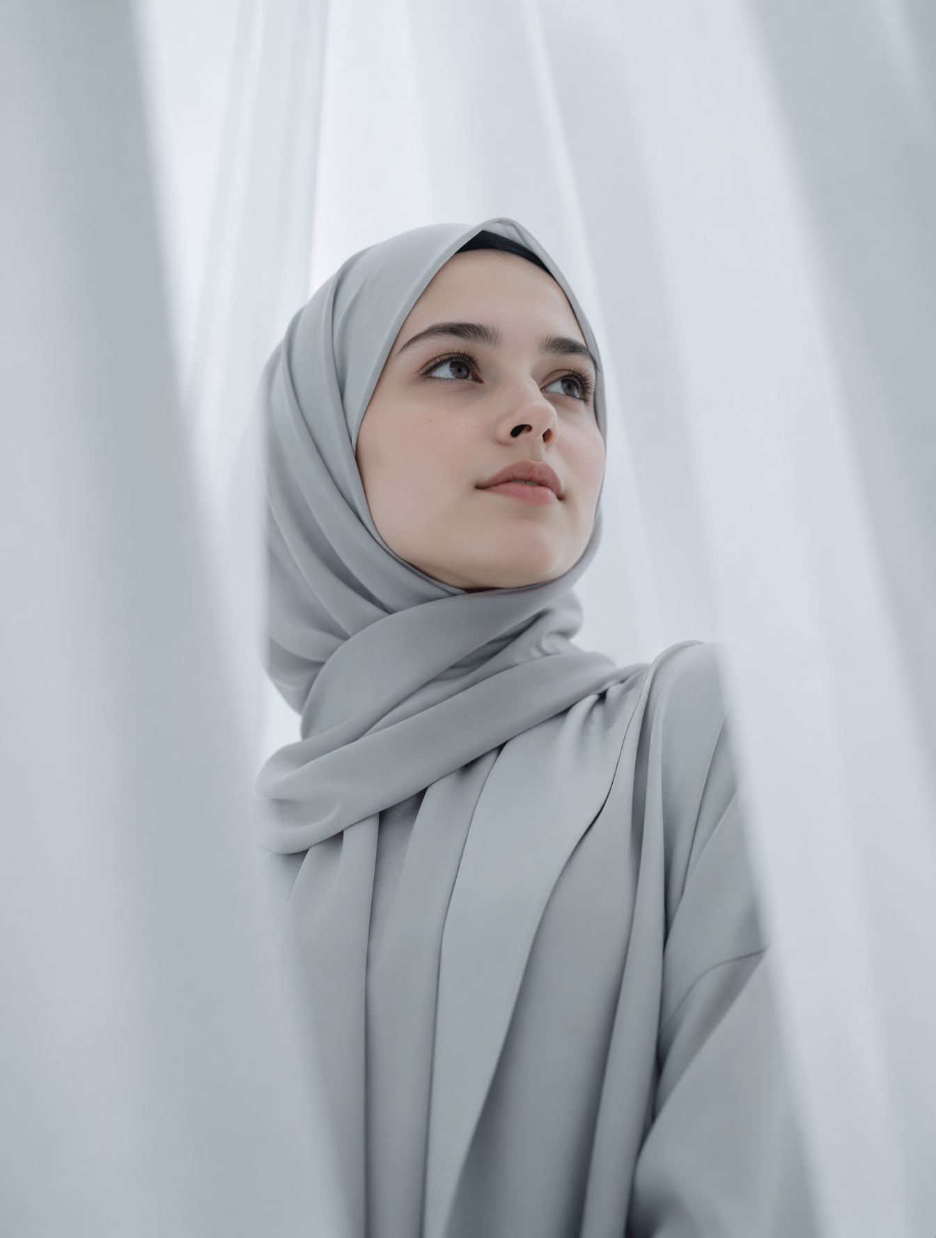 A low-angle, medium close-up portrait of the exact person from the uplo…