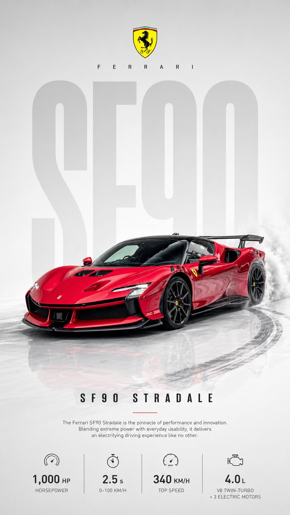 Ultra-clean automotive poster featuring the exact same car as the photo… 1