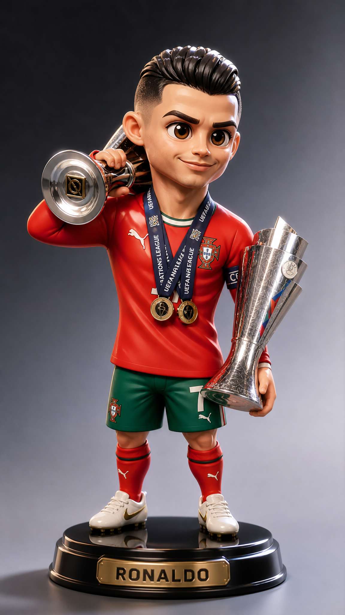 “Take this uploaded image and Generate a 3D miniature figure of the sub…