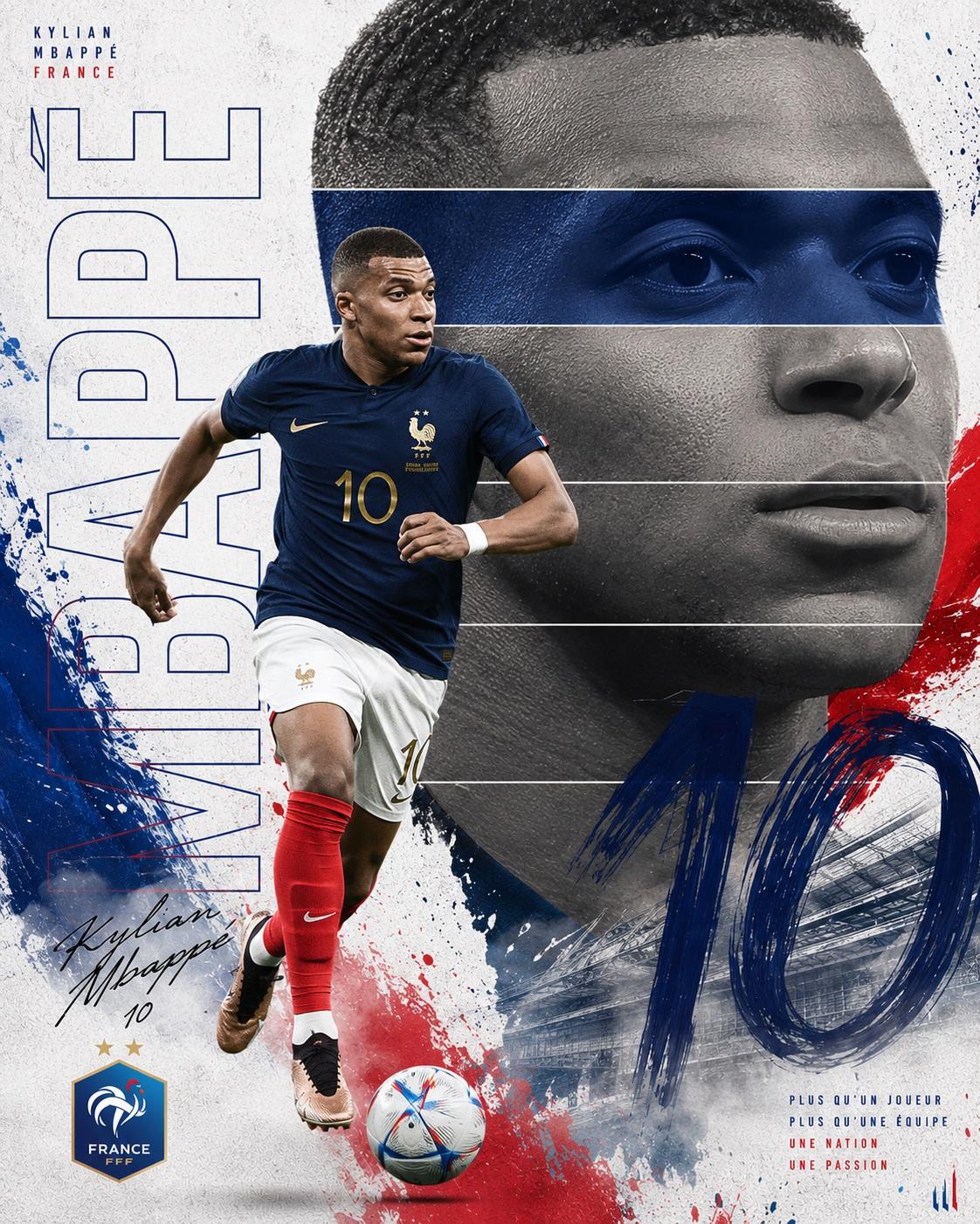 Create a premium sports poster in the style of a Nike × FIFA World Cup … 3