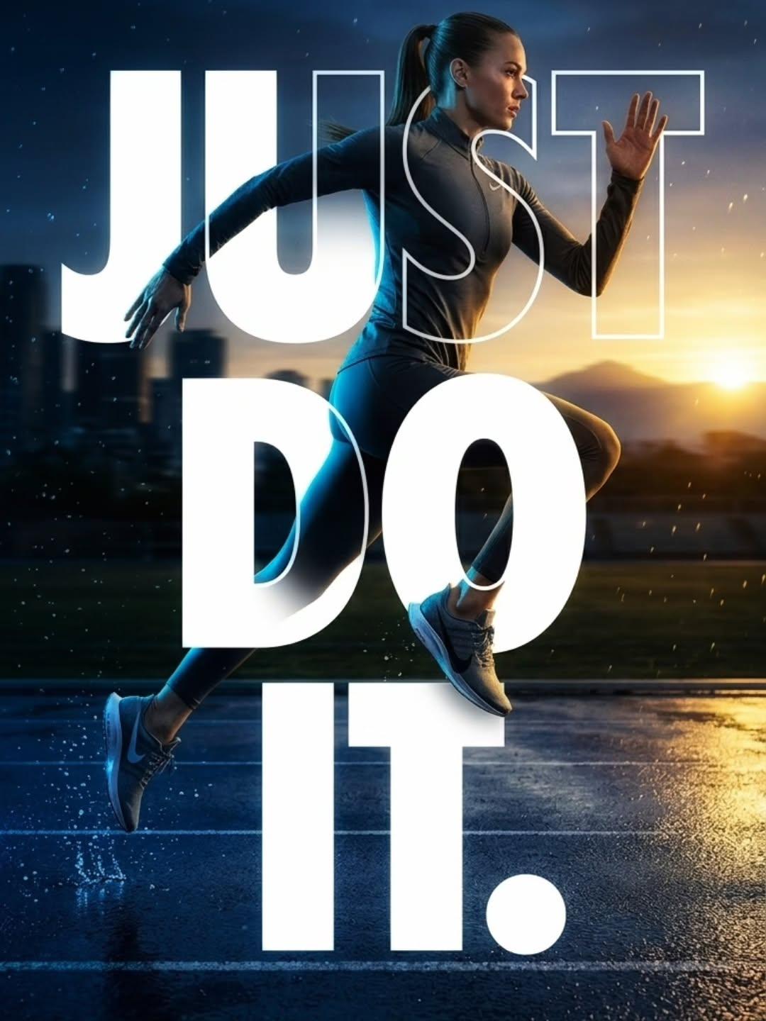 Cinematic running scene of a fit female athlete sprinting outdoors on a… 1