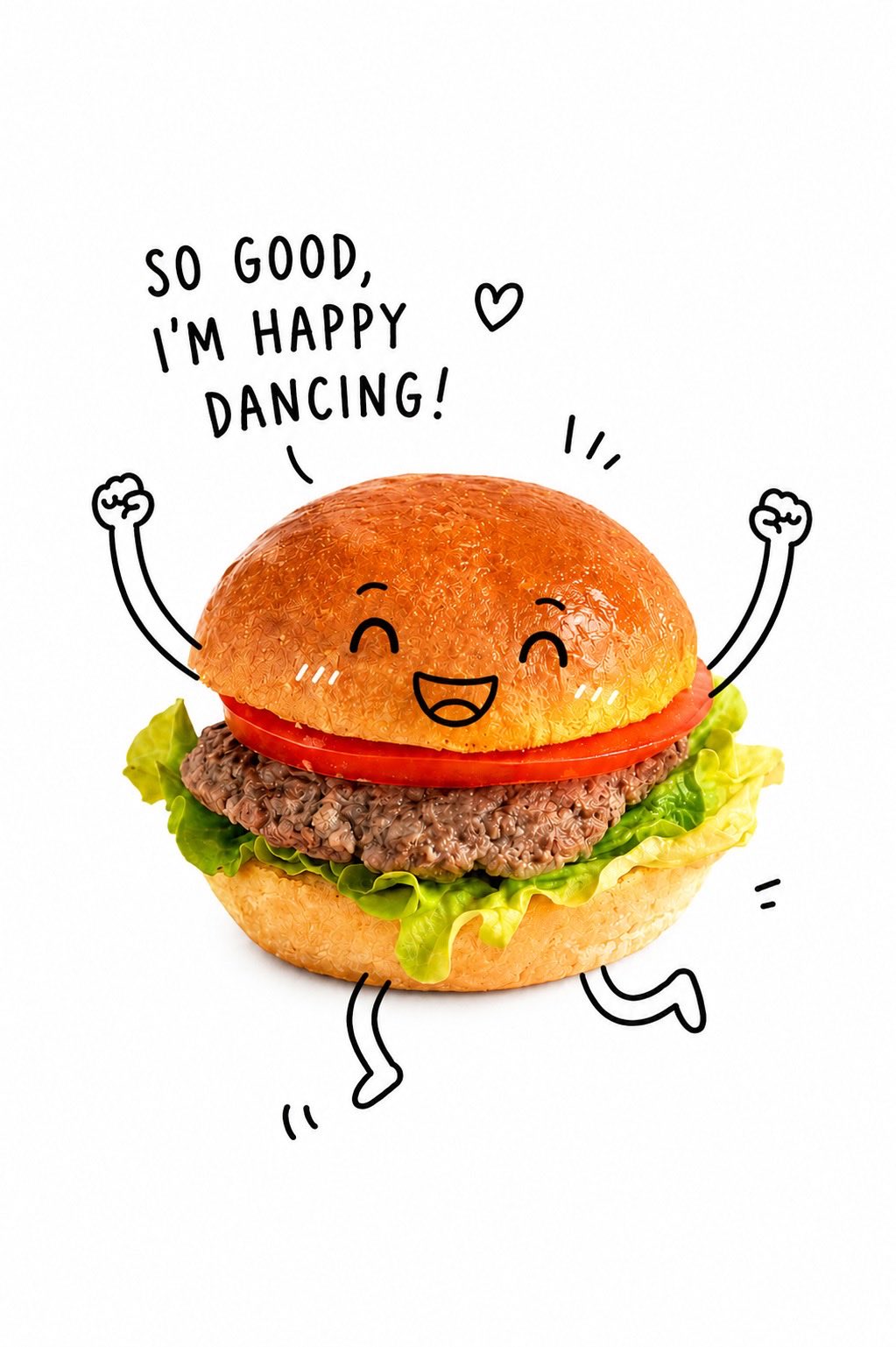 Take this product photo and add a playful hand-drawn doodle character o…