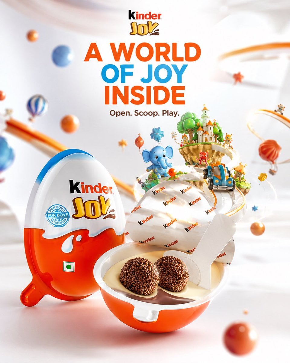 Act as a world-class FMCG commercial photographer, Ferrero creative dir…