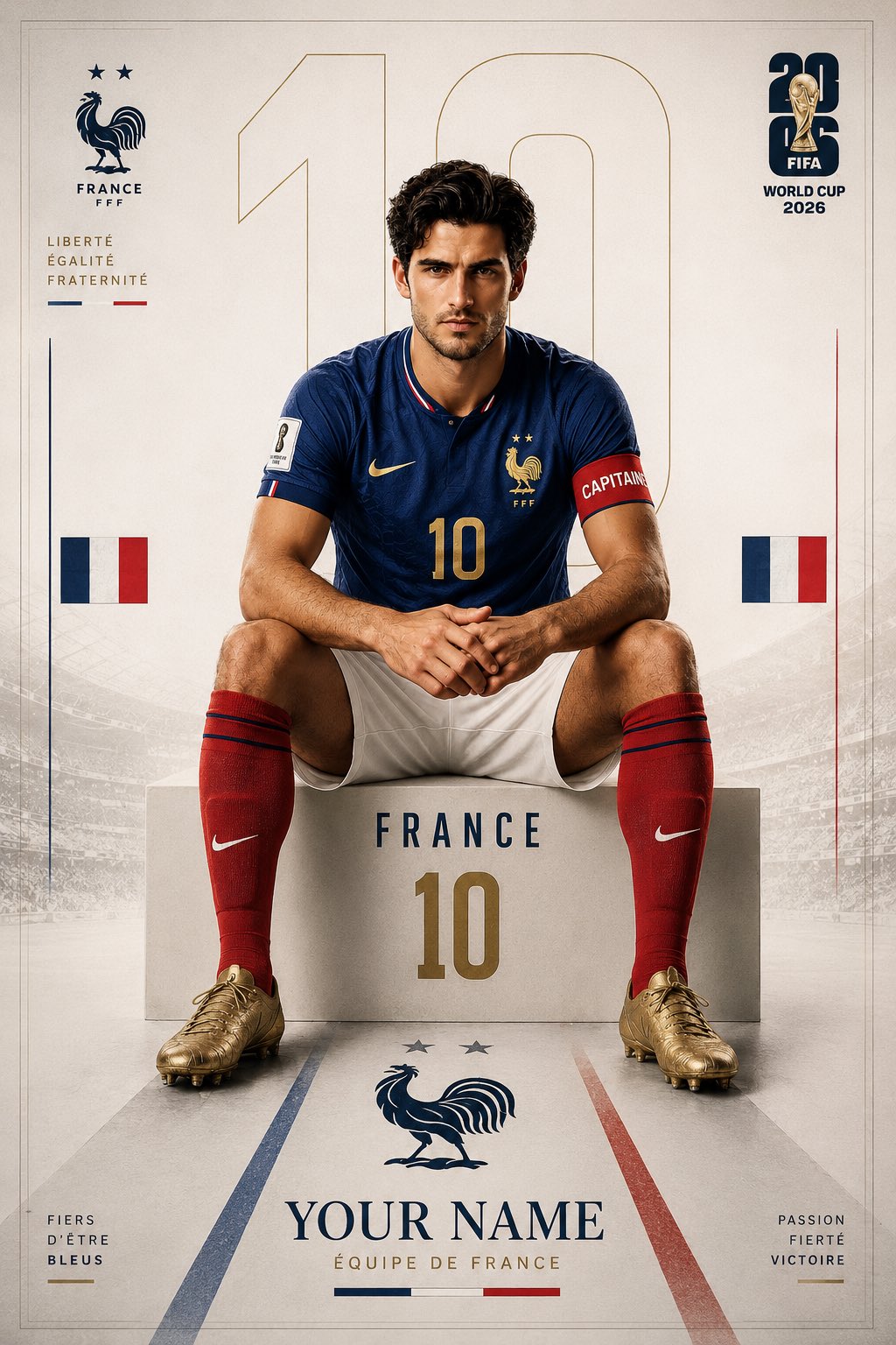 Create a premium FIFA World Cup 2026-inspired sports editorial poster u… 1