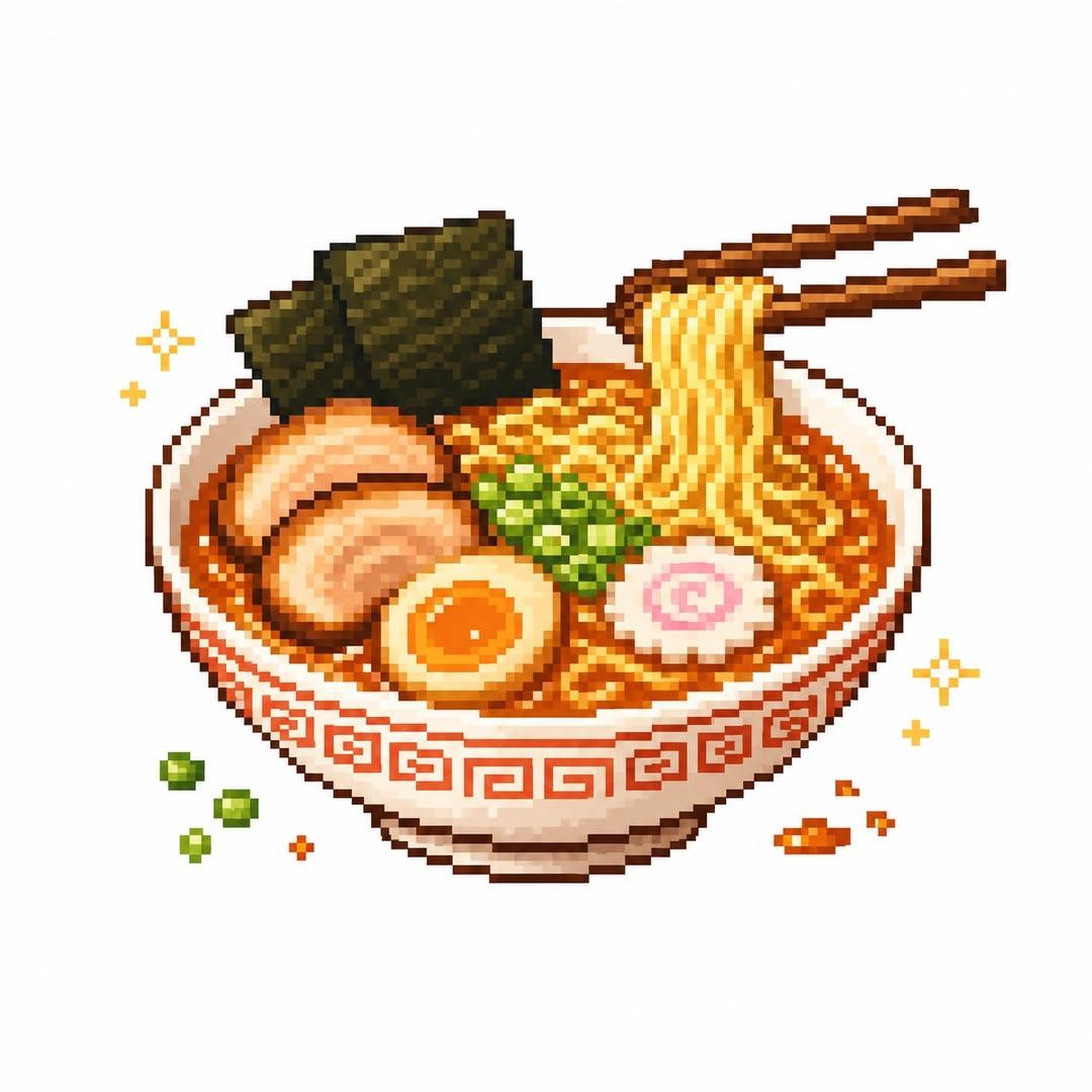 Create a cute and stylish pixel-art illustration based on the uploaded … 3