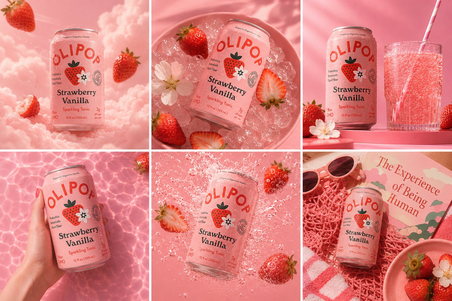 - ULTRA-PREMIUM OLIPOP STRAWBERRY VANILLA 6-GRID CAMPAIGN SYSTEM, GEN Z…