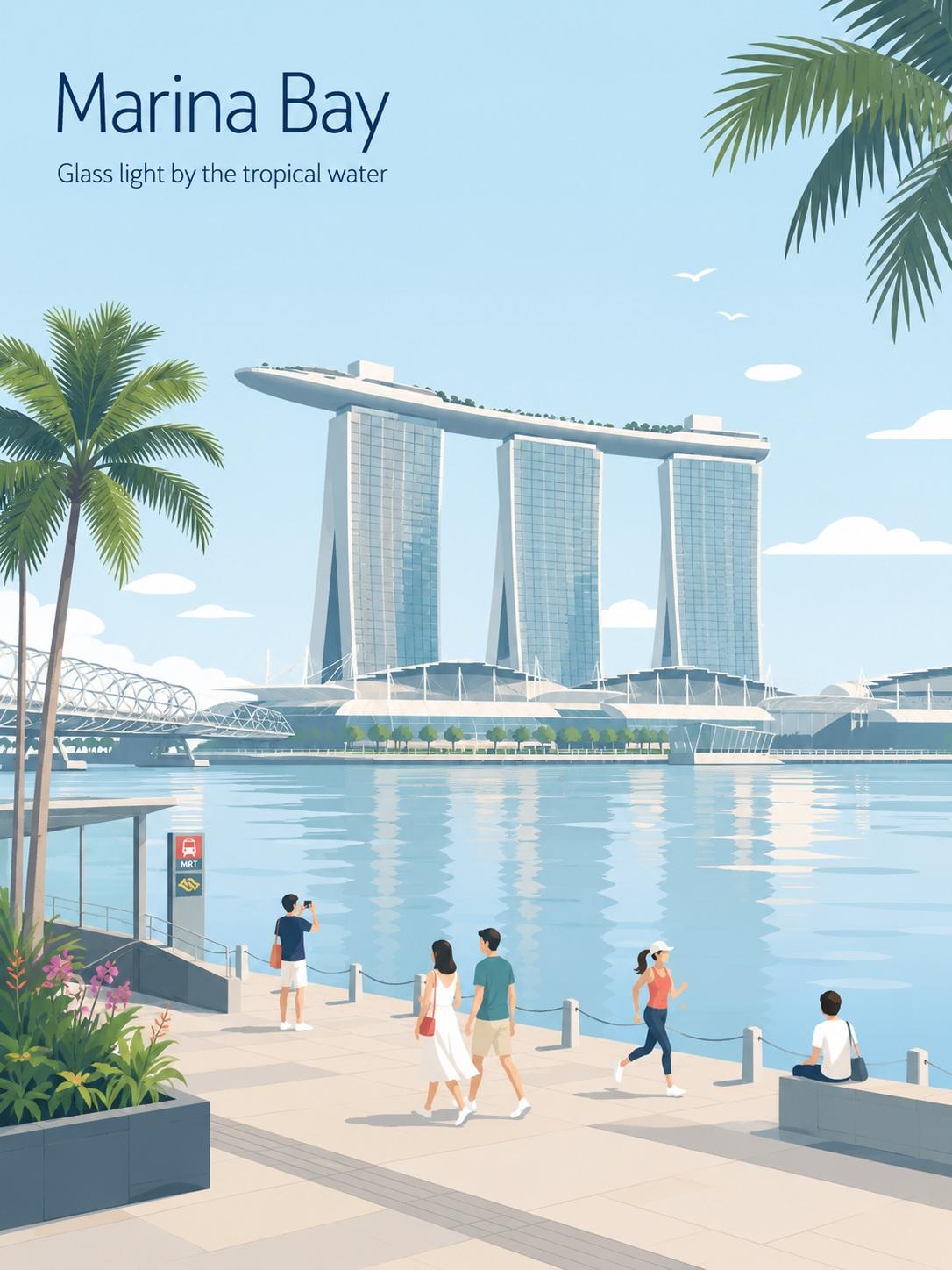 Create a minimalist vintage travel poster illustration of [CITY / DESTI…