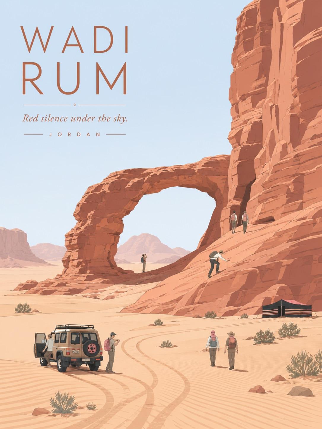 Create a premium minimalist vintage travel poster of [LOCATION], inspir… 2