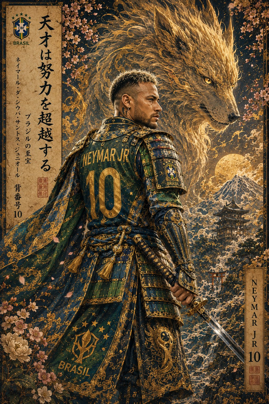 Create an awe-inspiring, ultra-detailed Japanese Ukiyo-e × contemporary… 3