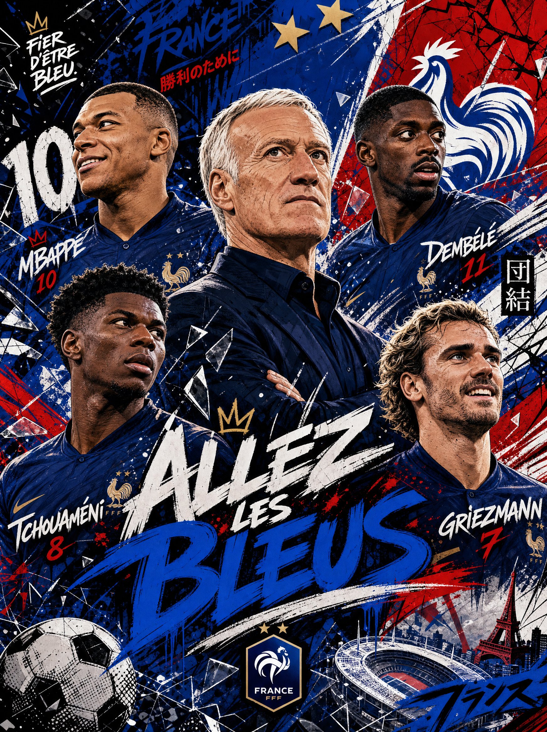 A dynamic and stylish poster for the football team [TEAM NAME], in bold… 3