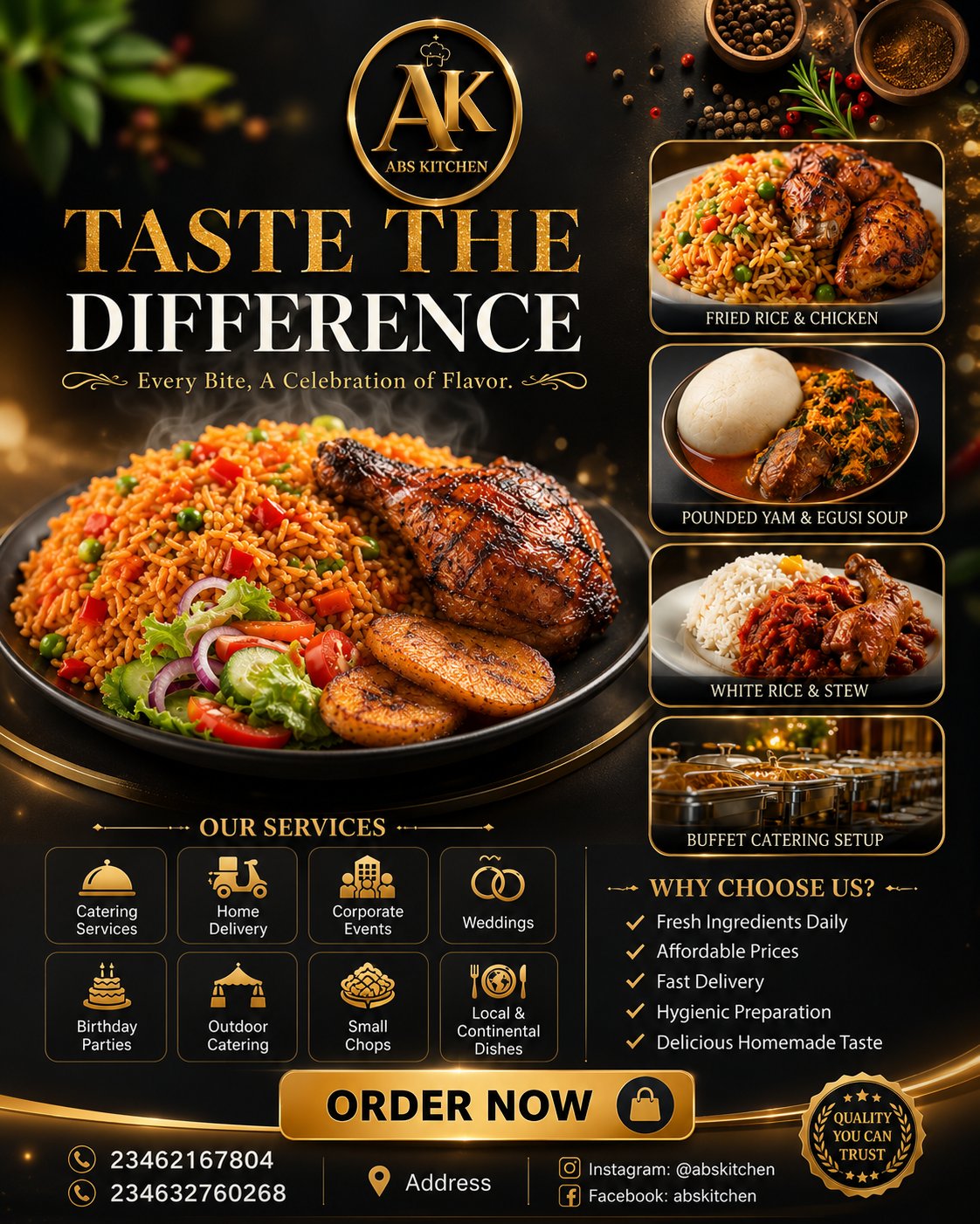 Create image Design an ultra-premium luxury restaurant promotional flye…